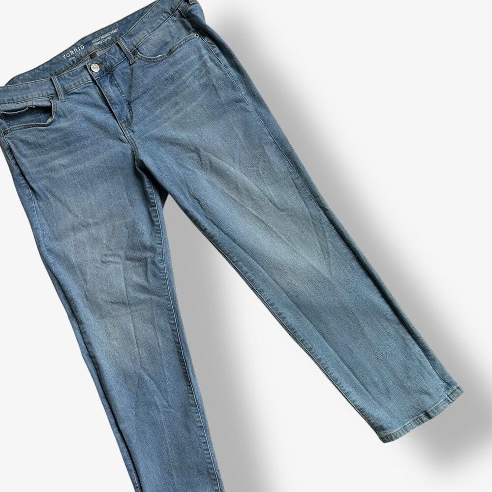Torrid Jeans Plus Sz. 16R *Perfect Boyfriend Ankle Vintage Stretch 38"x27"